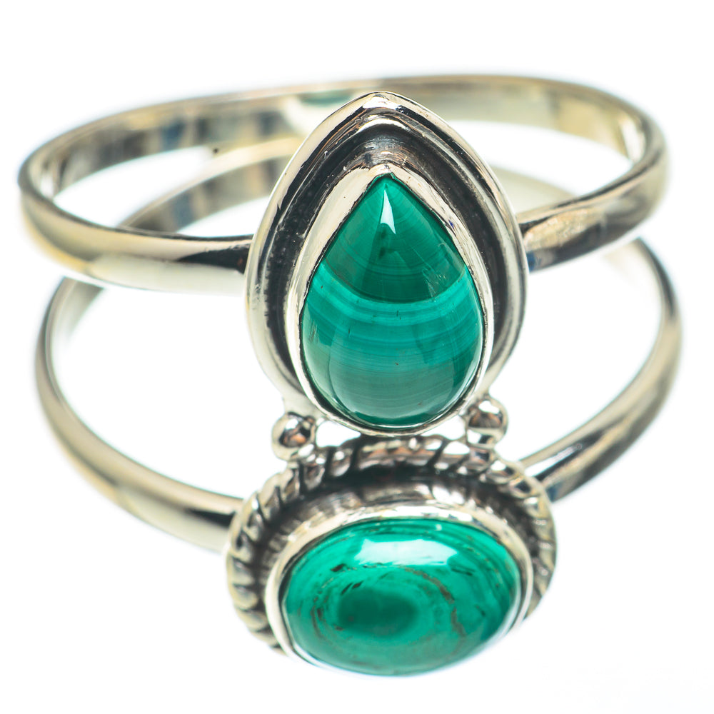 Malachite Rings handcrafted by Ana Silver Co - RING68262