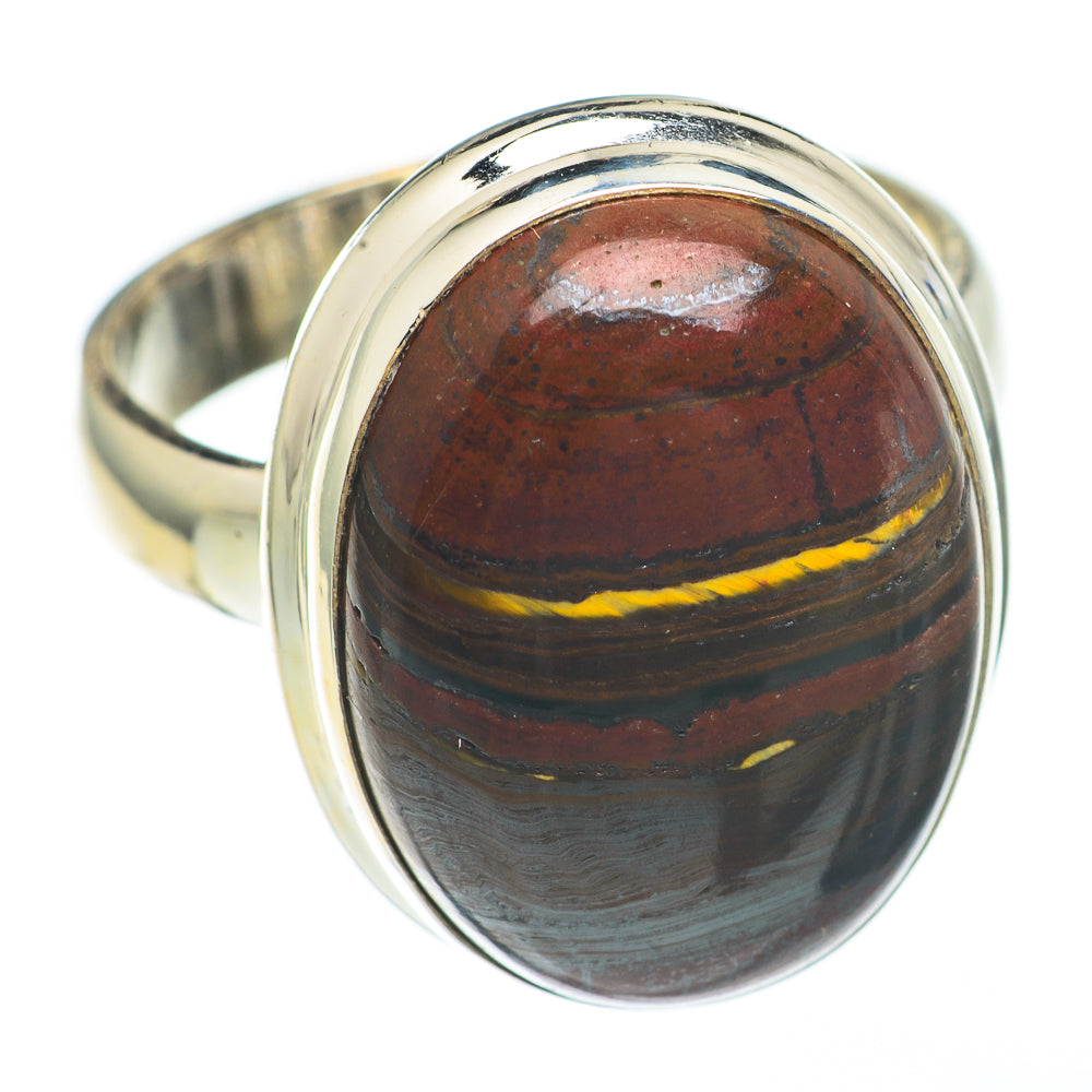 Red Tiger Iron Rings handcrafted by Ana Silver Co - RING68265