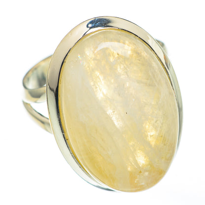 Rainbow Moonstone Rings handcrafted by Ana Silver Co - RING68278