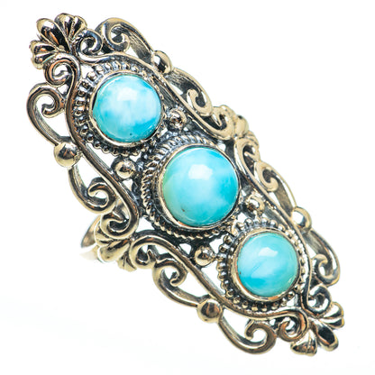 Larimar Rings handcrafted by Ana Silver Co - RING68286