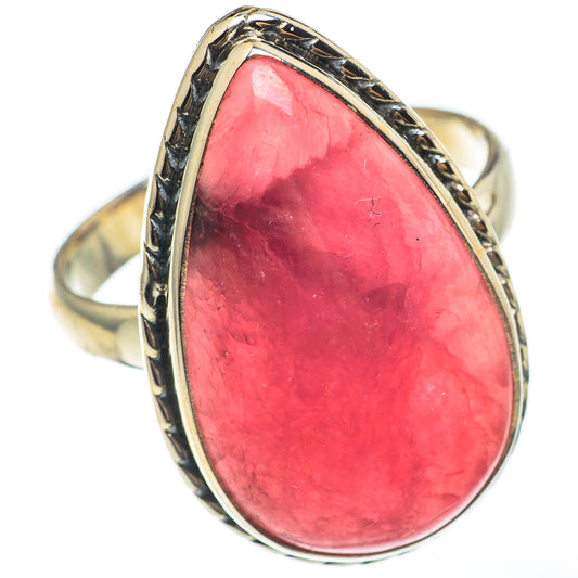 Pink Agate Rings handcrafted by Ana Silver Co - RING68298