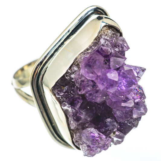 Amethyst Crystal Rings handcrafted by Ana Silver Co - RING68300