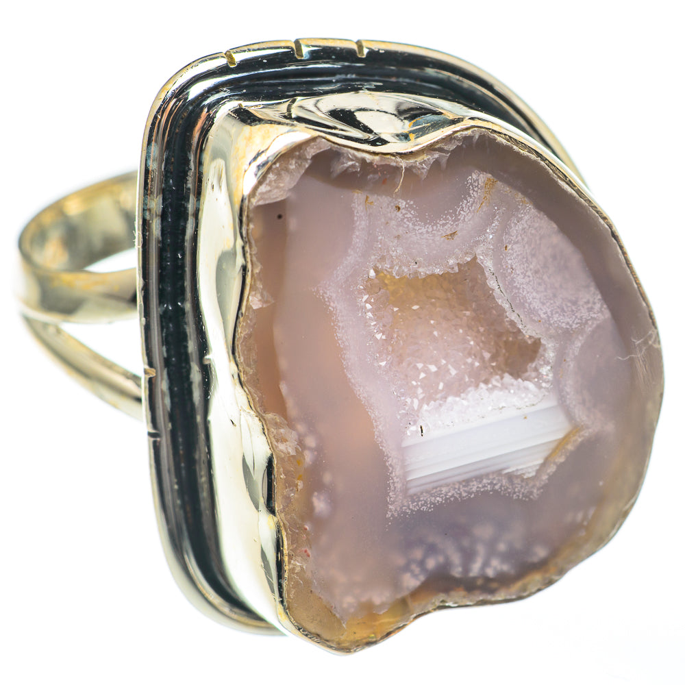 Geode Slice Rings handcrafted by Ana Silver Co - RING68307