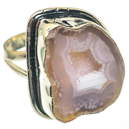 Geode Slice Rings handcrafted by Ana Silver Co - RING68307