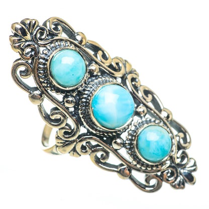 Larimar Rings handcrafted by Ana Silver Co - RING68317