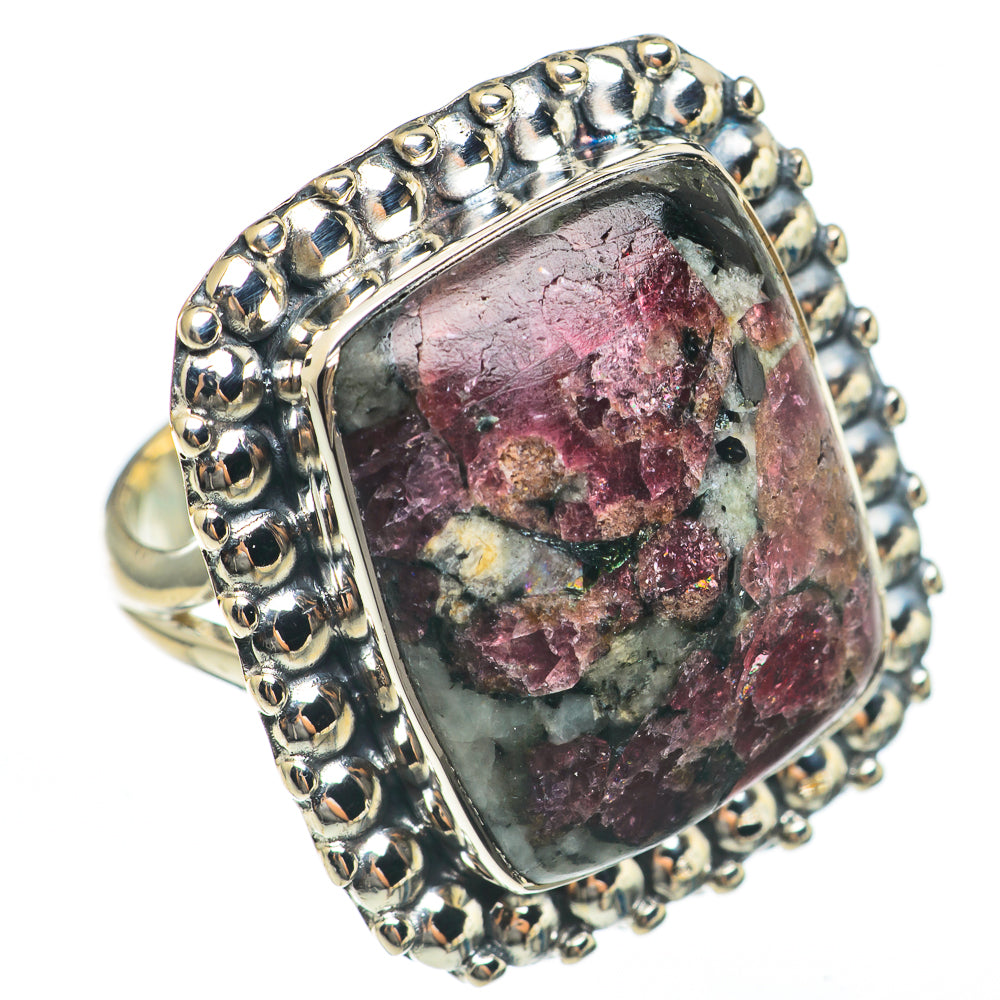 Russian Eudialyte Rings handcrafted by Ana Silver Co - RING68333