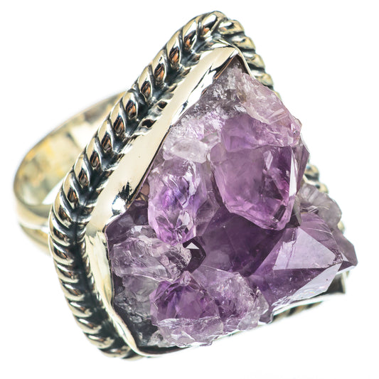 Amethyst Crystal Rings handcrafted by Ana Silver Co - RING68336