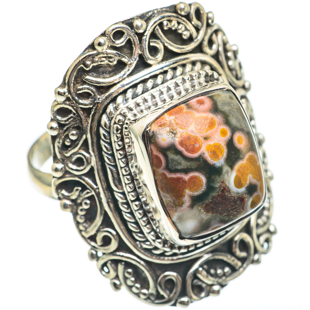 Ocean Jasper Rings handcrafted by Ana Silver Co - RING68345