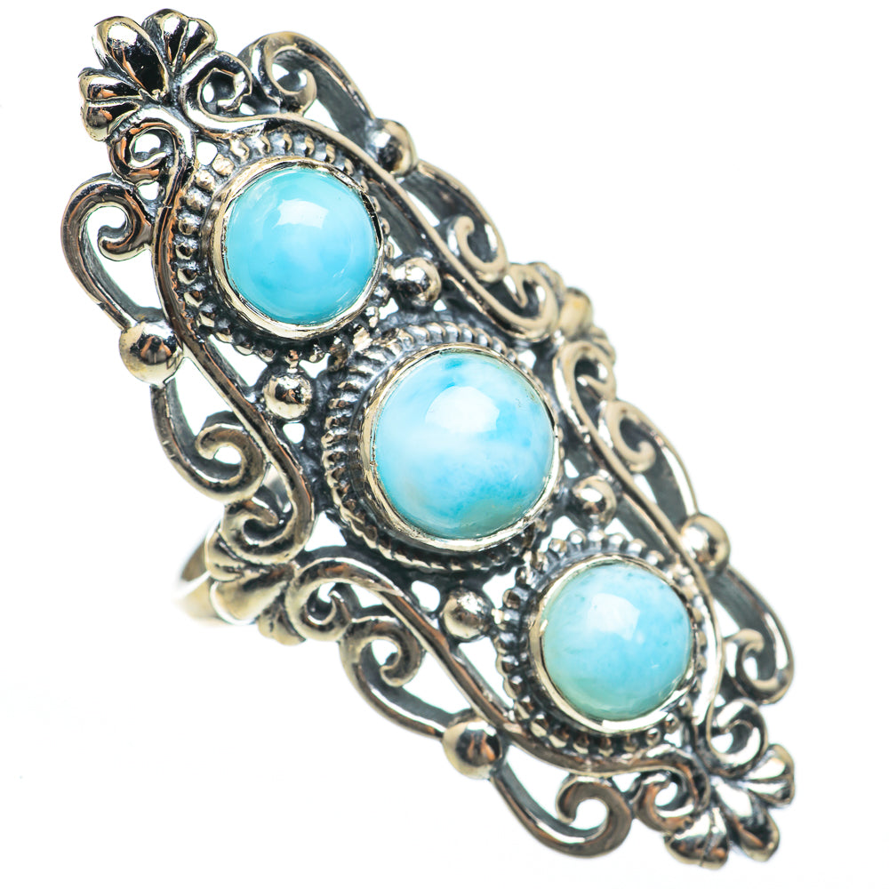 Larimar Rings handcrafted by Ana Silver Co - RING68348