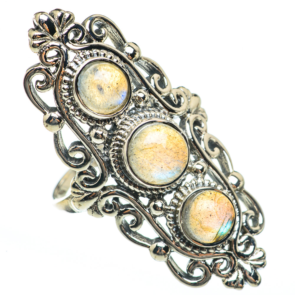 Labradorite Rings handcrafted by Ana Silver Co - RING68349