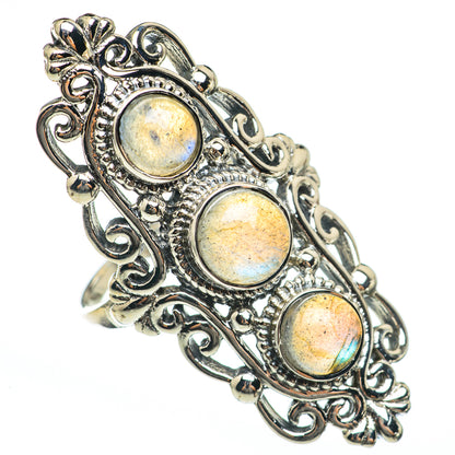 Labradorite Rings handcrafted by Ana Silver Co - RING68349