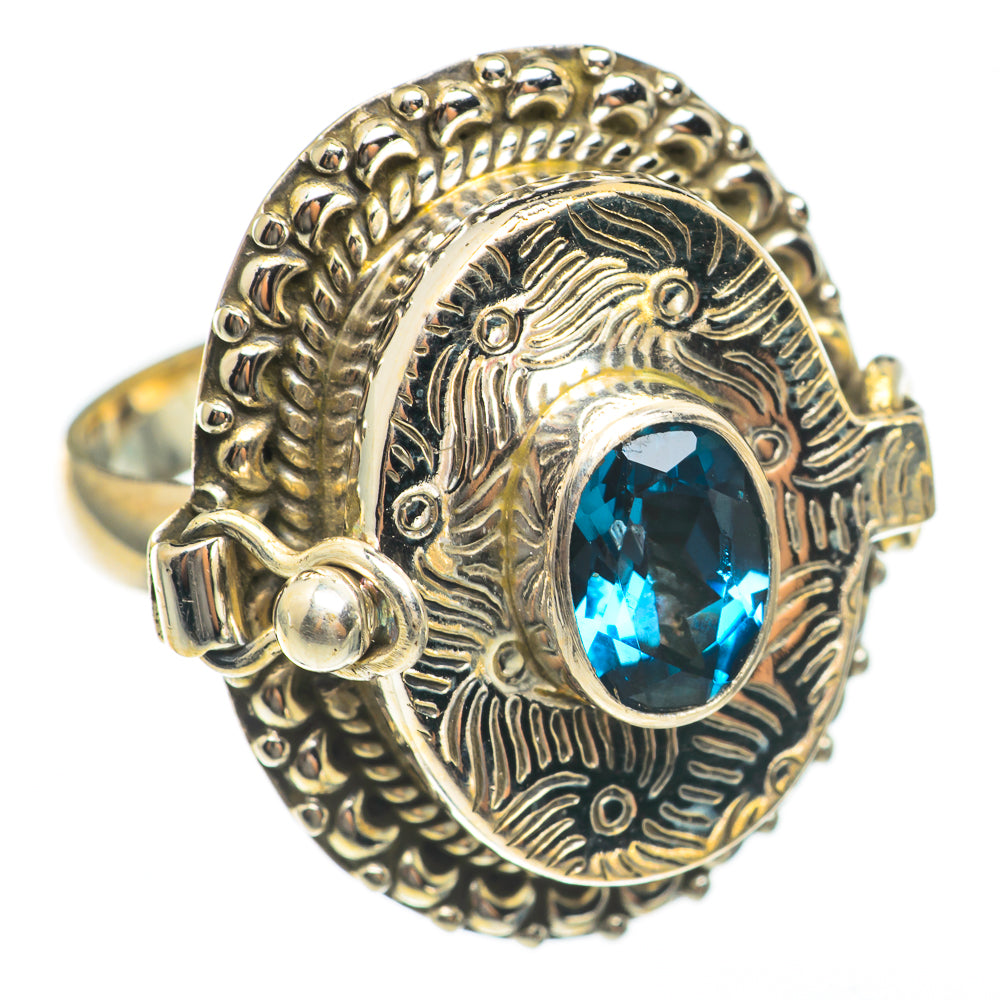 London Blue Topaz Rings handcrafted by Ana Silver Co - RING68352