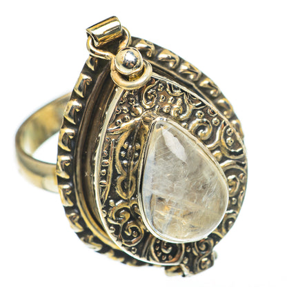 Rainbow Moonstone Rings handcrafted by Ana Silver Co - RING68366