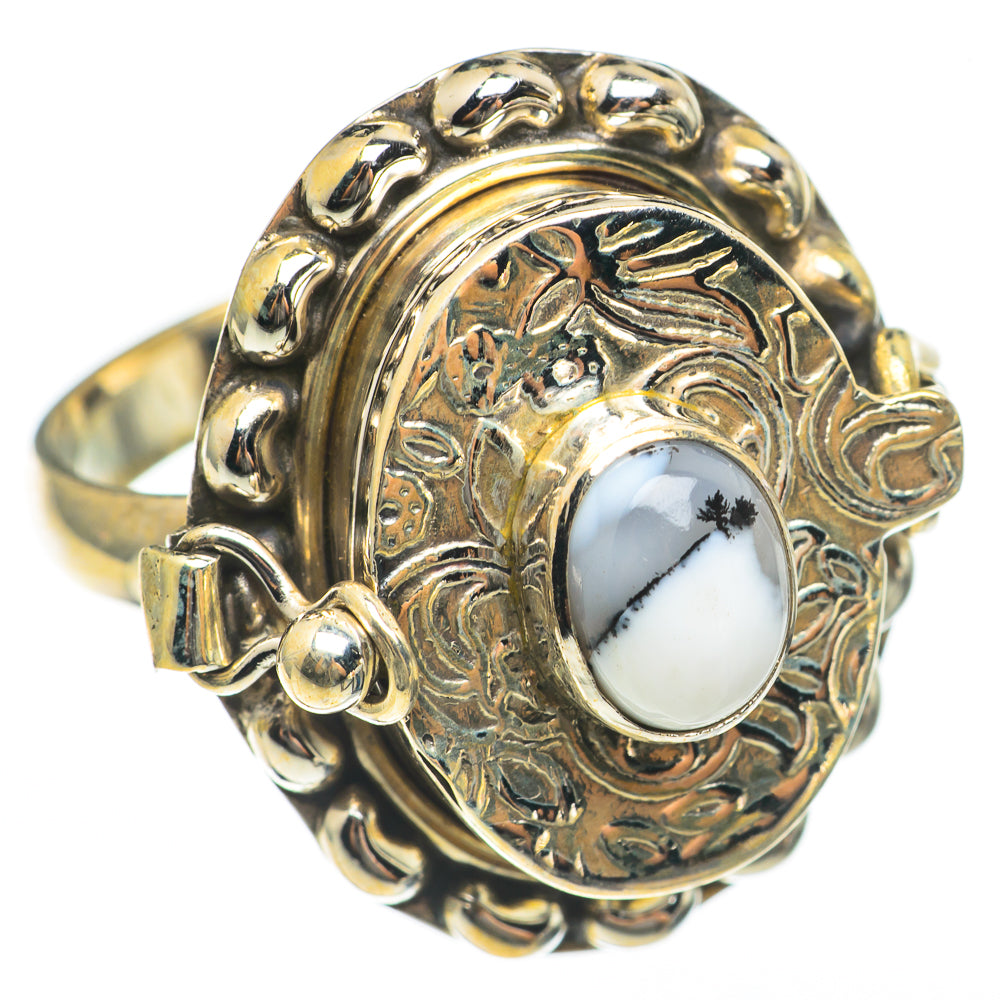 Dendritic Opal Rings handcrafted by Ana Silver Co - RING68368