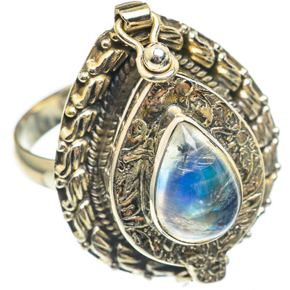 Rainbow Moonstone Rings handcrafted by Ana Silver Co - RING68369