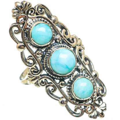 Larimar Rings handcrafted by Ana Silver Co - RING68371
