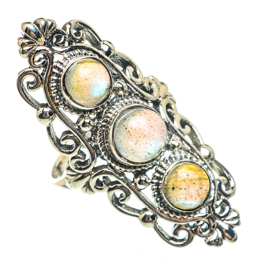 Labradorite Rings handcrafted by Ana Silver Co - RING68372