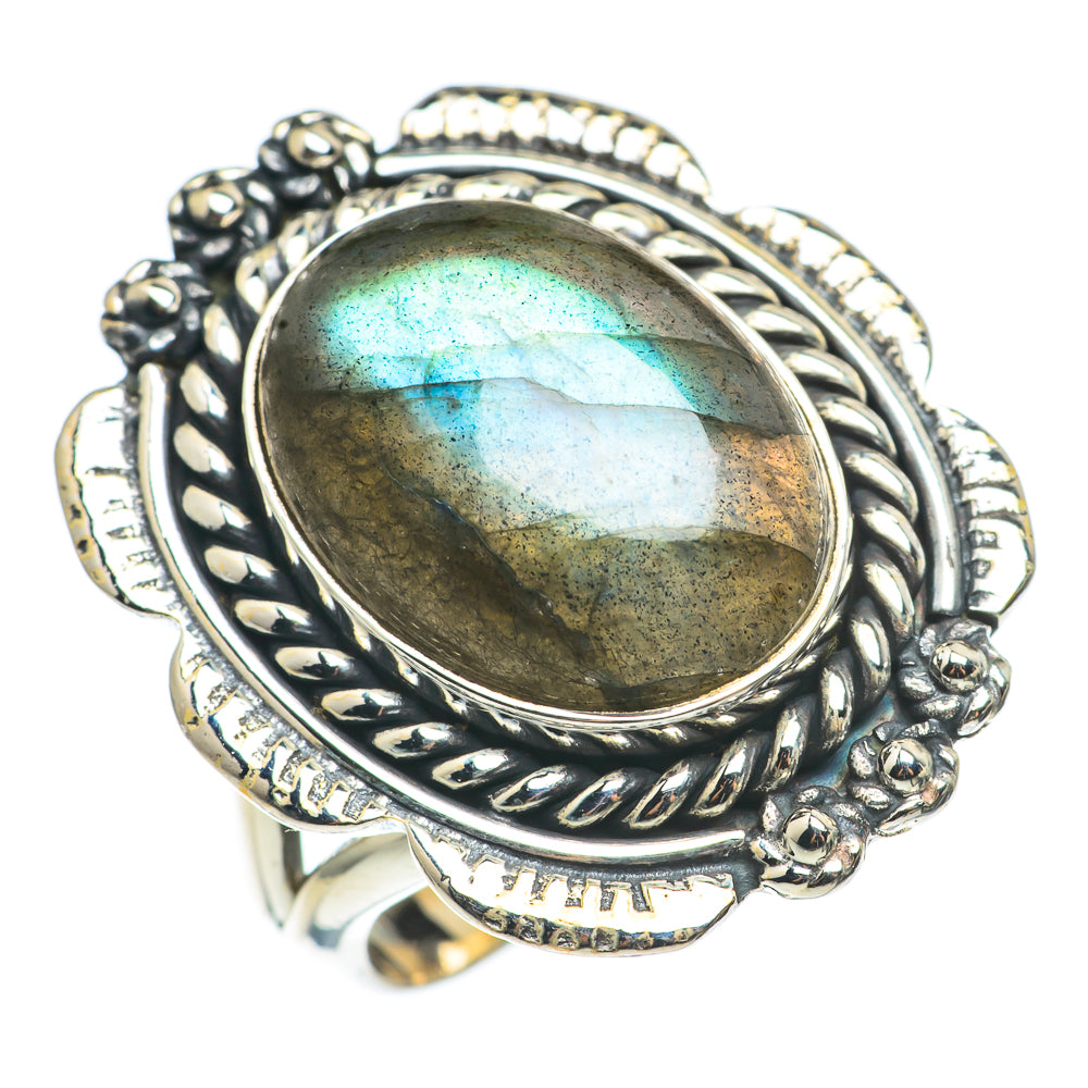 Labradorite Rings handcrafted by Ana Silver Co - RING68375