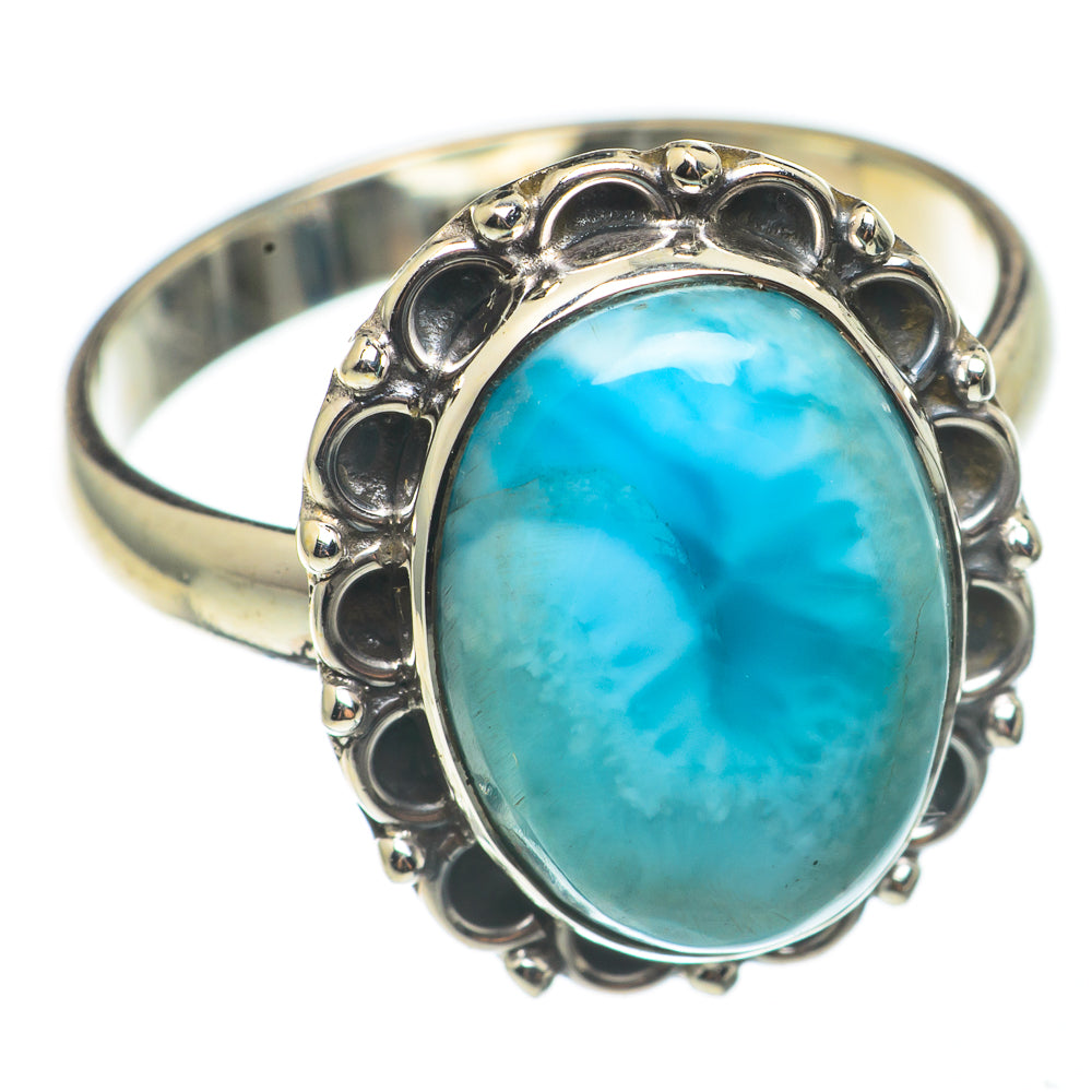 Larimar Rings handcrafted by Ana Silver Co - RING68380