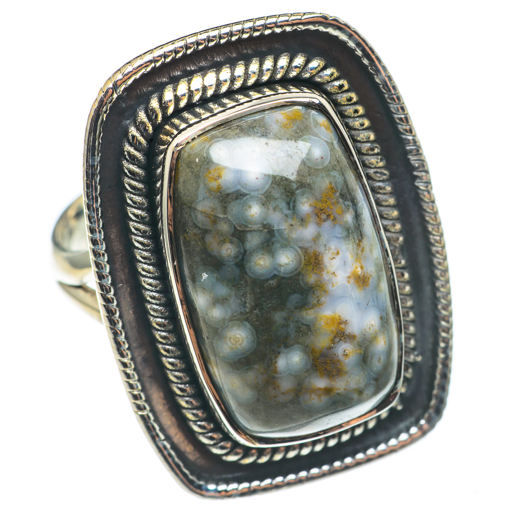 Ocean Jasper Rings handcrafted by Ana Silver Co - RING68381