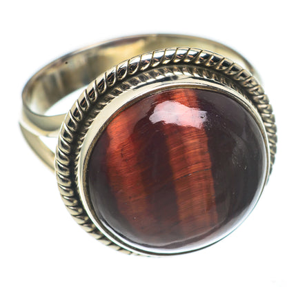 Red Tiger Eye Rings handcrafted by Ana Silver Co - RING68384