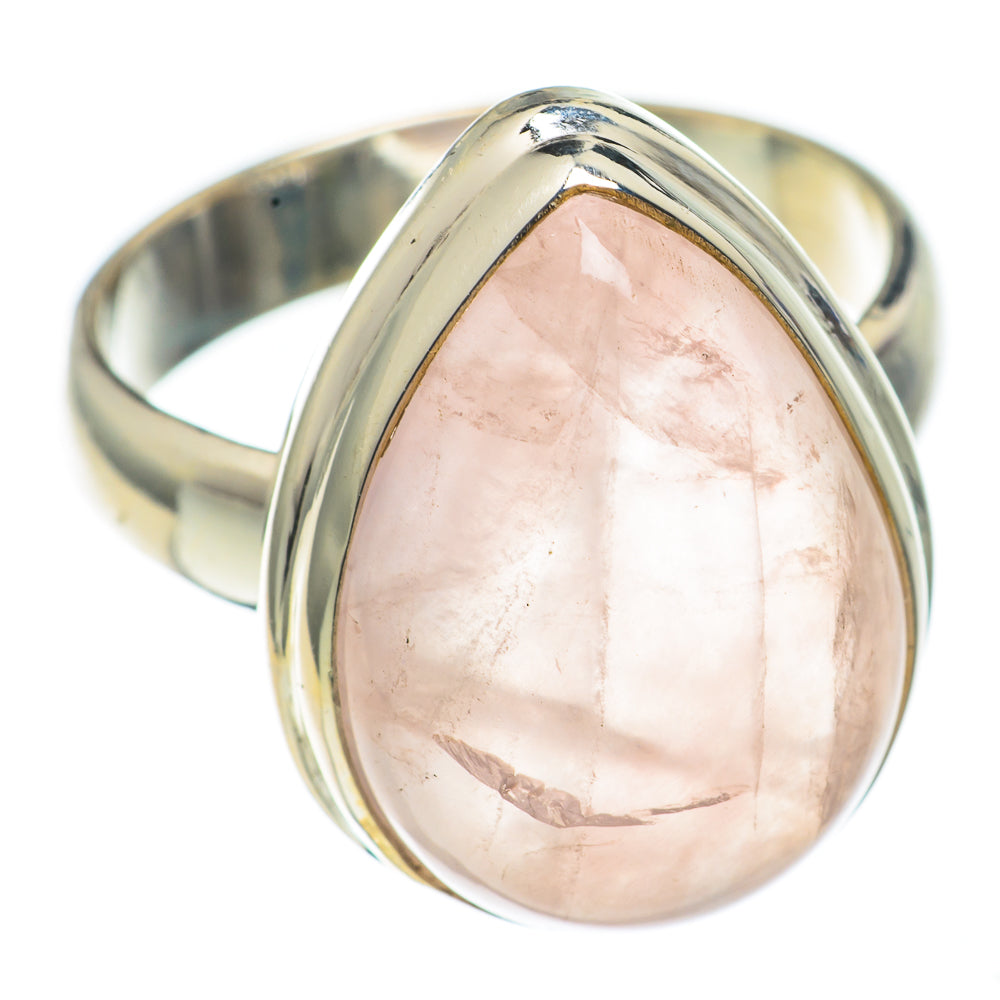 Rose Quartz Rings handcrafted by Ana Silver Co - RING68390