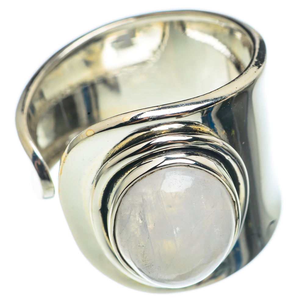 Rainbow Moonstone Rings handcrafted by Ana Silver Co - RING68400