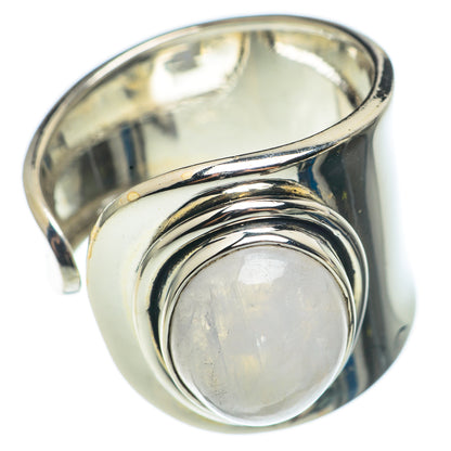 Rainbow Moonstone Rings handcrafted by Ana Silver Co - RING68400