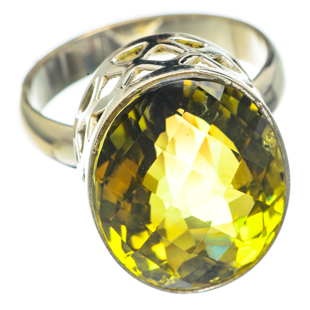 Olive Quartz Rings handcrafted by Ana Silver Co - RING68408