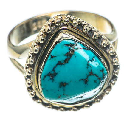 Tibetan Turquoise Rings handcrafted by Ana Silver Co - RING68409