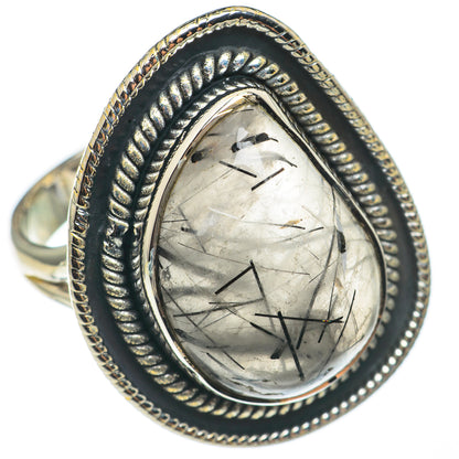 Tourmalinated Quartz Rings handcrafted by Ana Silver Co - RING68431