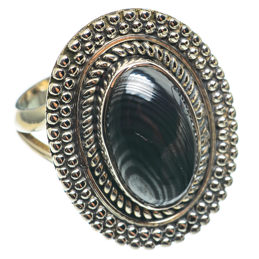 Psilomelane Rings handcrafted by Ana Silver Co - RING68432