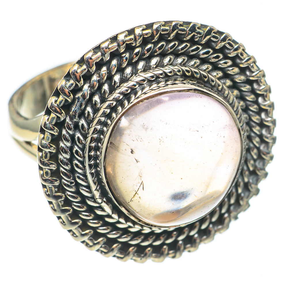 Rose Quartz Rings handcrafted by Ana Silver Co - RING68439
