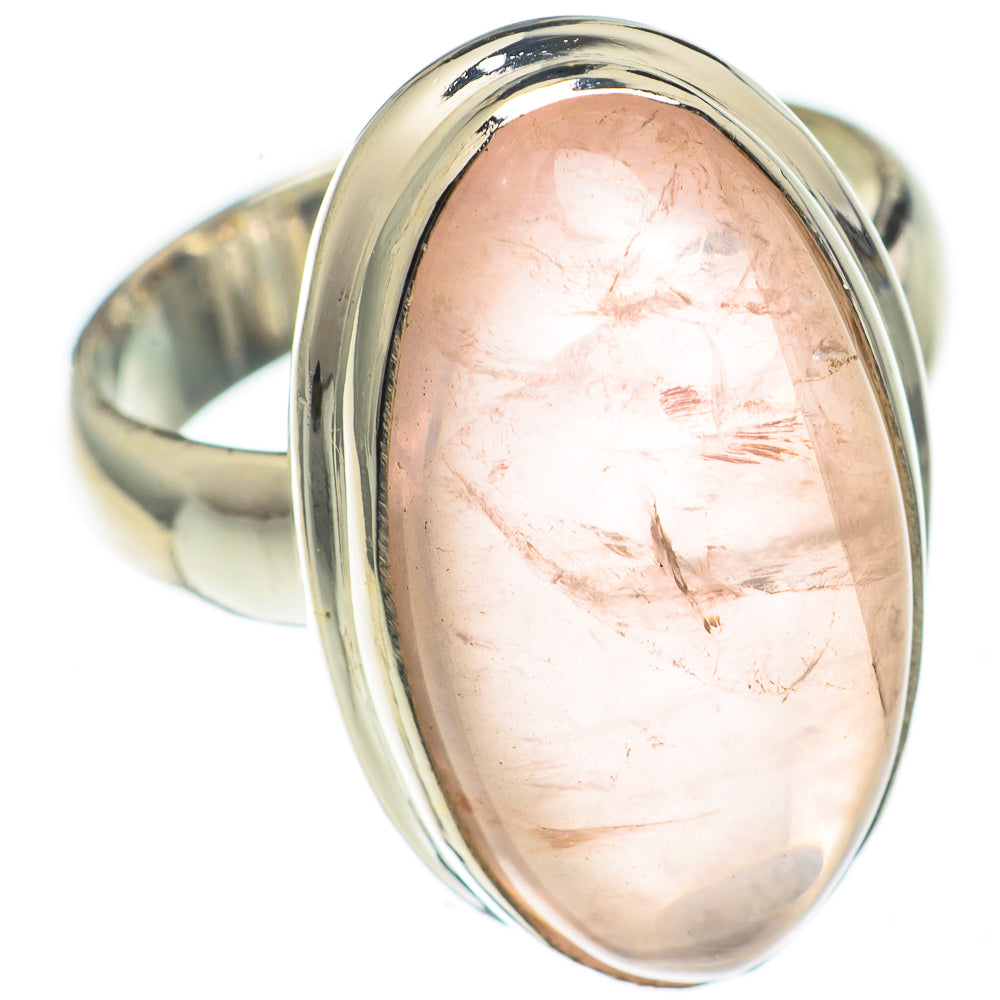 Rose Quartz Rings handcrafted by Ana Silver Co - RING68459