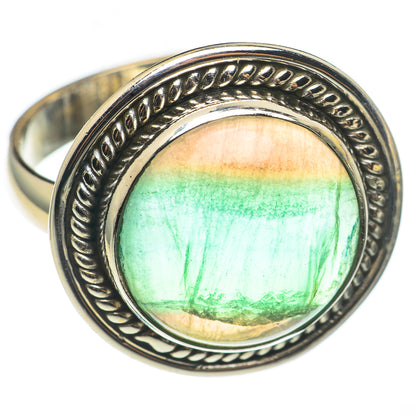 Green Fluorite Rings handcrafted by Ana Silver Co - RING68503
