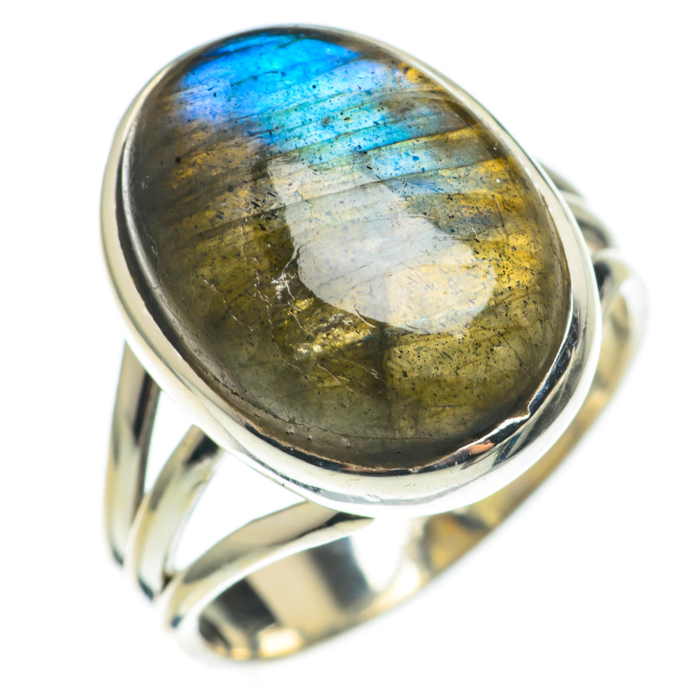 Labradorite Rings handcrafted by Ana Silver Co - RING68508