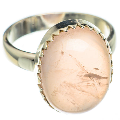 Rose Quartz Rings handcrafted by Ana Silver Co - RING68519