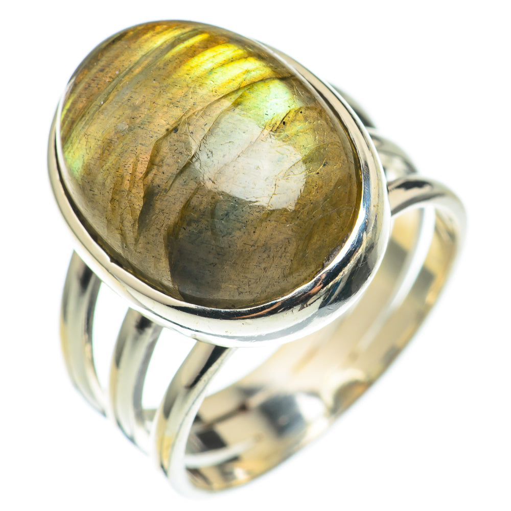 Labradorite Rings handcrafted by Ana Silver Co - RING68539