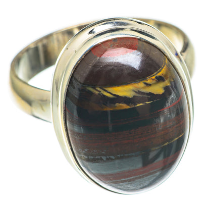 Red Tiger Iron Rings handcrafted by Ana Silver Co - RING68544