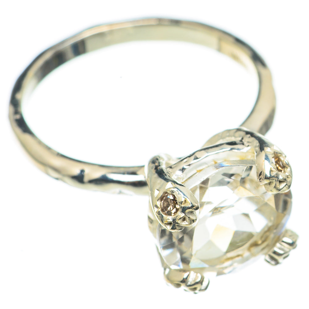 White Quartz Rings handcrafted by Ana Silver Co - RING68555