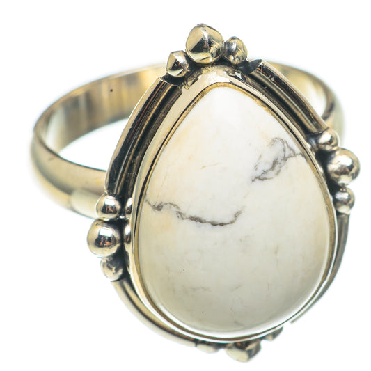 Howlite Rings handcrafted by Ana Silver Co - RING68556
