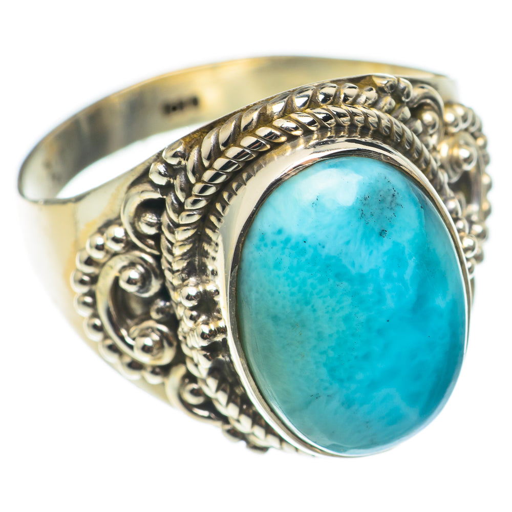 Larimar Rings handcrafted by Ana Silver Co - RING68565