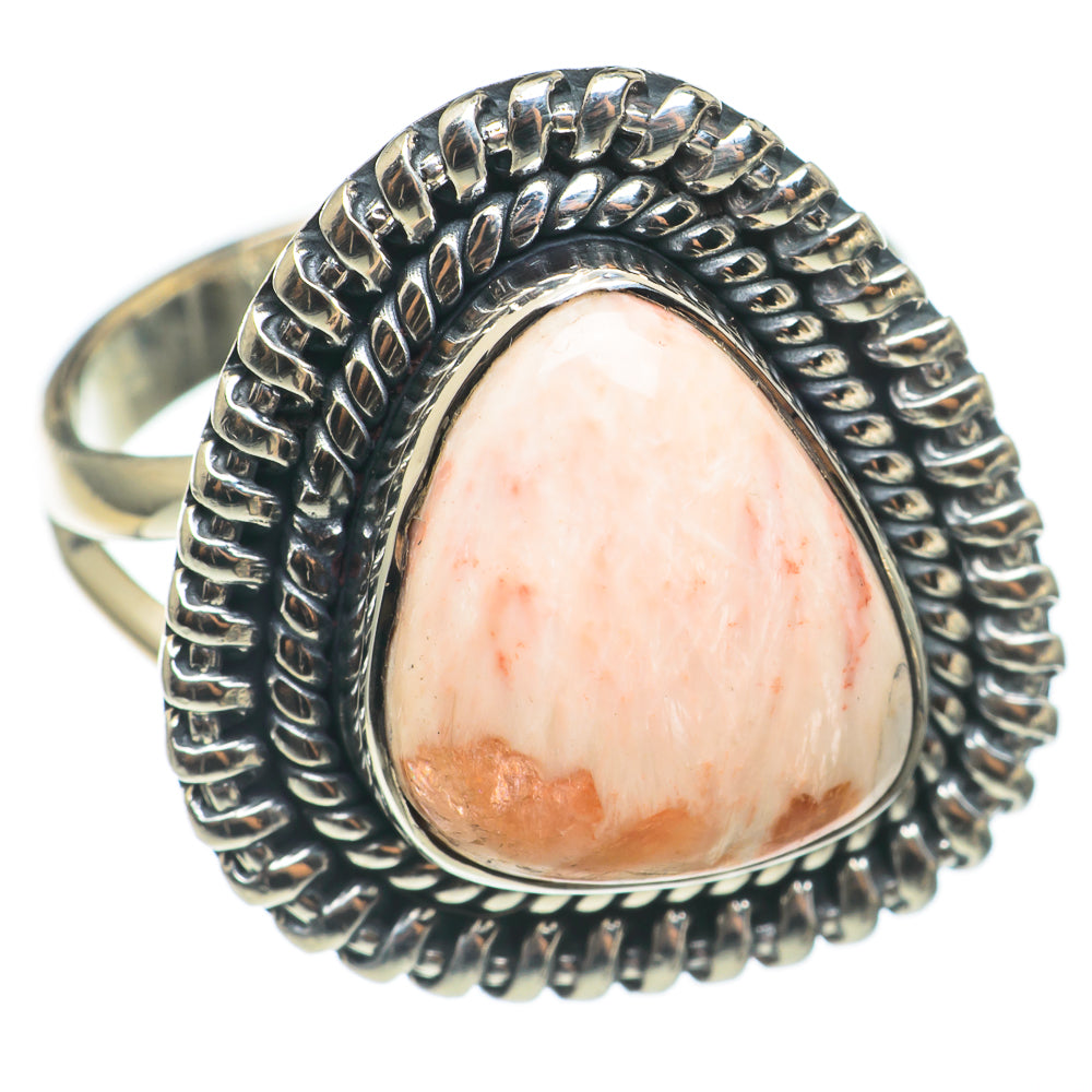Scolecite Rings handcrafted by Ana Silver Co - RING68573