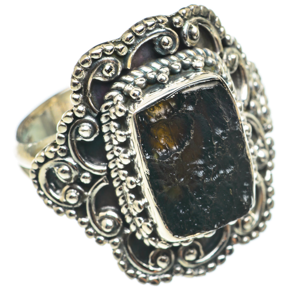 Tektite Rings handcrafted by Ana Silver Co - RING68582