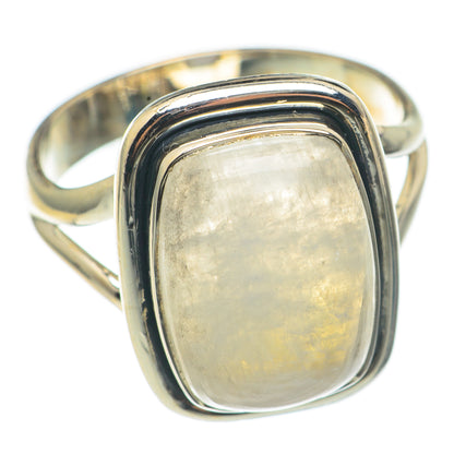 Rainbow Moonstone Rings handcrafted by Ana Silver Co - RING68584