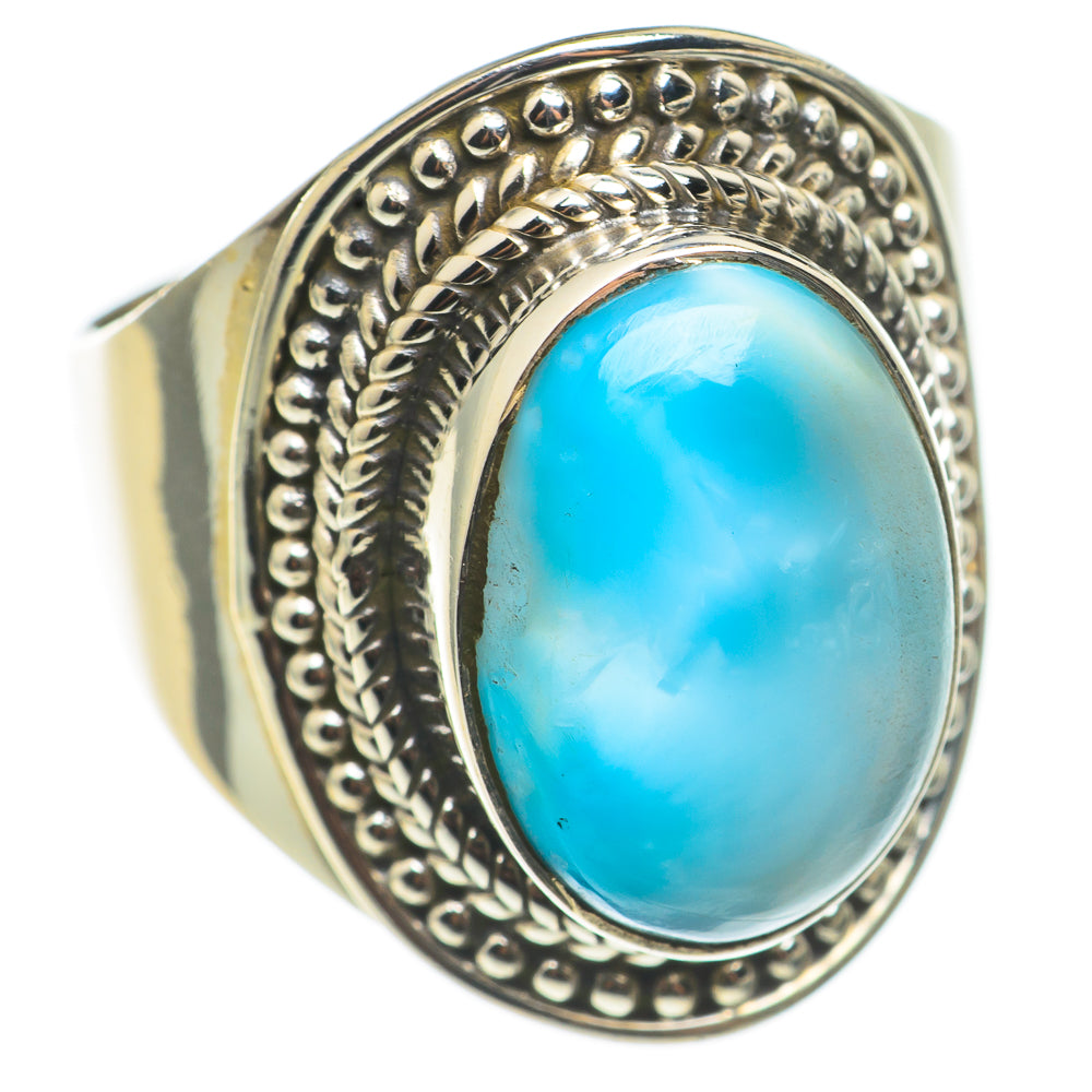 Larimar Rings handcrafted by Ana Silver Co - RING68589