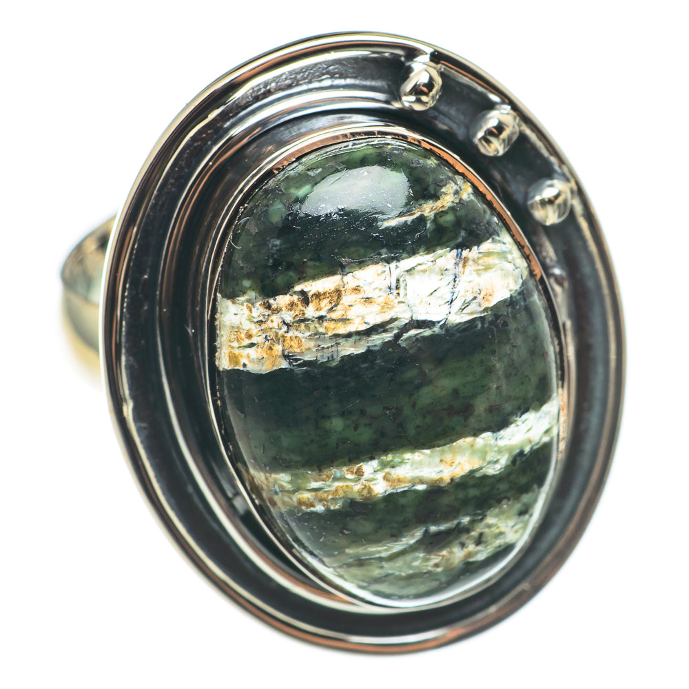 Lizard Jasper Rings handcrafted by Ana Silver Co - RING68595
