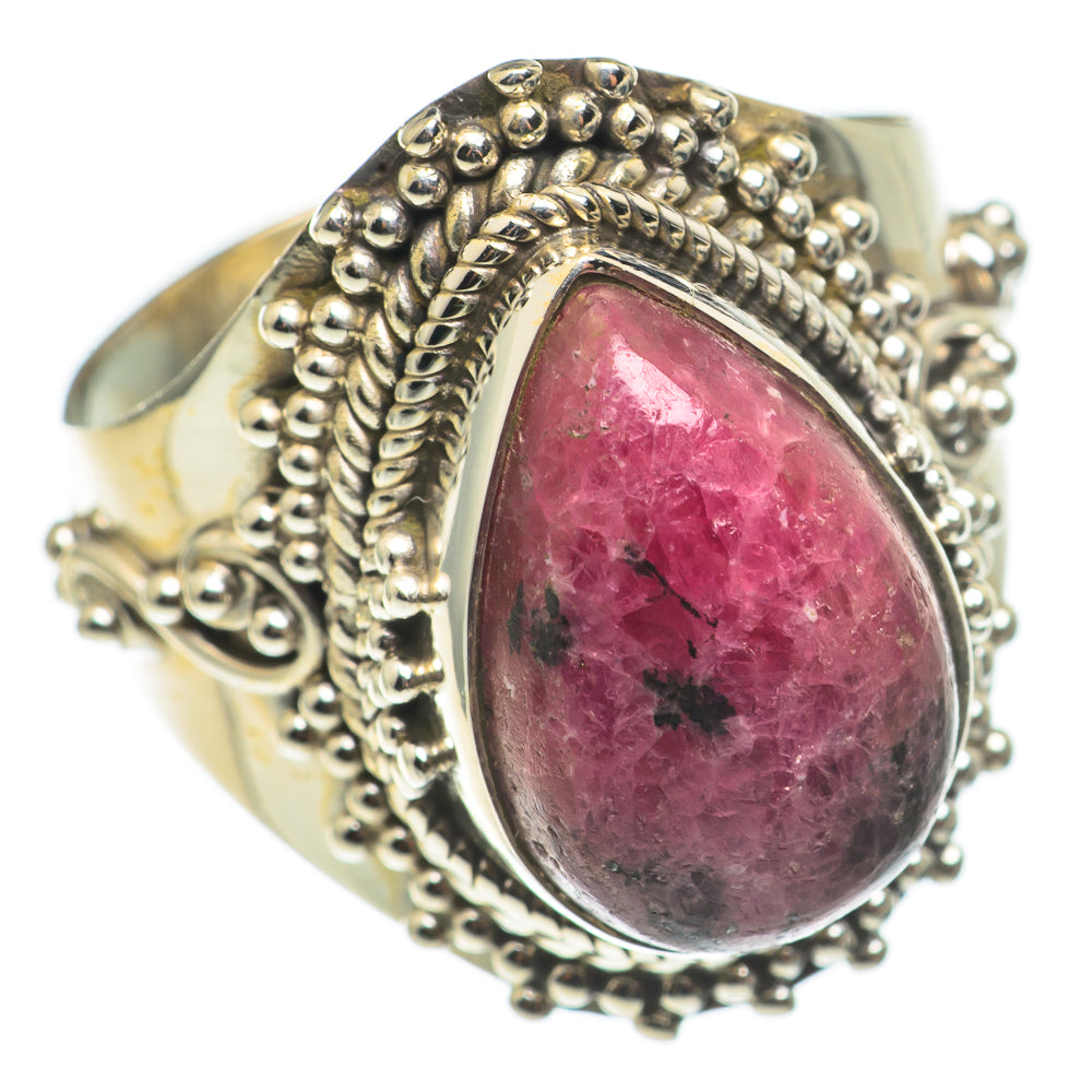 Rhodonite Rings handcrafted by Ana Silver Co - RING68605
