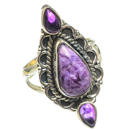 Seraphinite Rings handcrafted by Ana Silver Co - RING68609