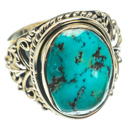 Tibetan Turquoise Rings handcrafted by Ana Silver Co - RING68618
